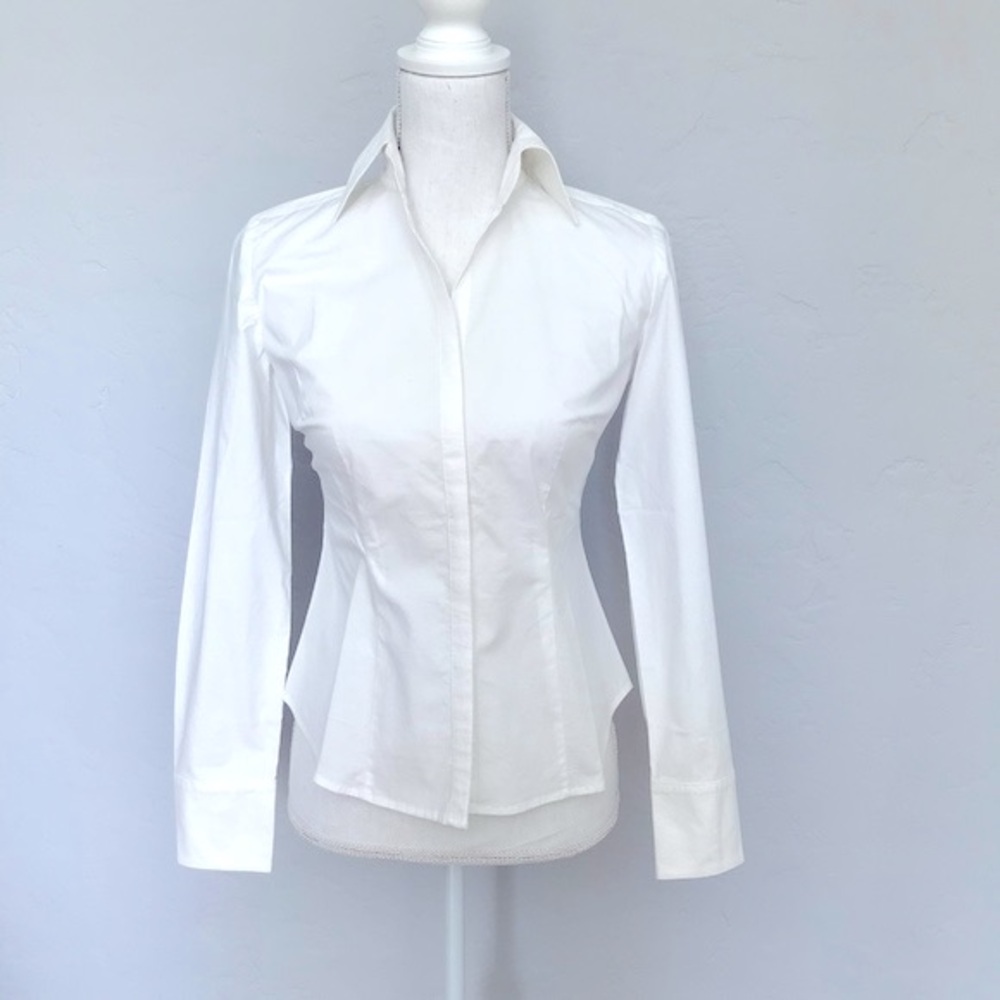NWOT Ann Taylor Loft White Blouse